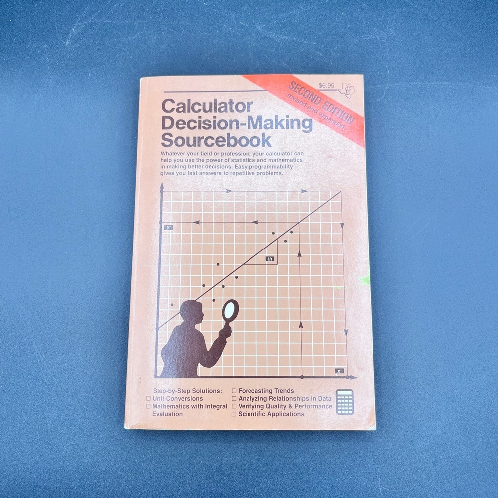 1981 Texas Instruments Calculator Decision Making Sourcebook 2nd Ed TI-55-II‎
